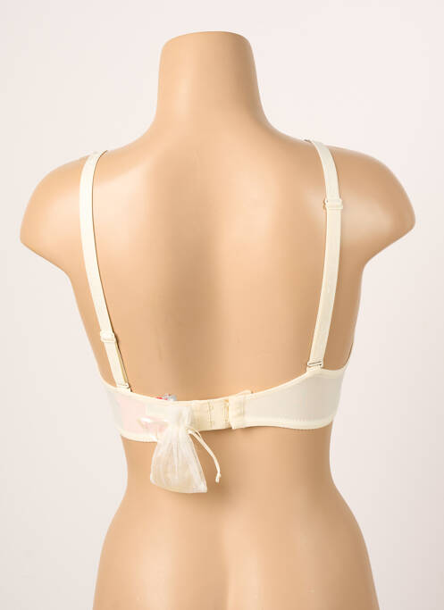 Soutien-gorge effet matière satinée haut soutien-gorge balconnet beige ANTINEA femme