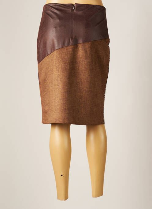 Jupe mi-longue marron MERI & ESCA pour femme