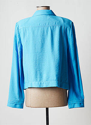 Veste casual epaulette bleu CHRISTINE LAURE femme