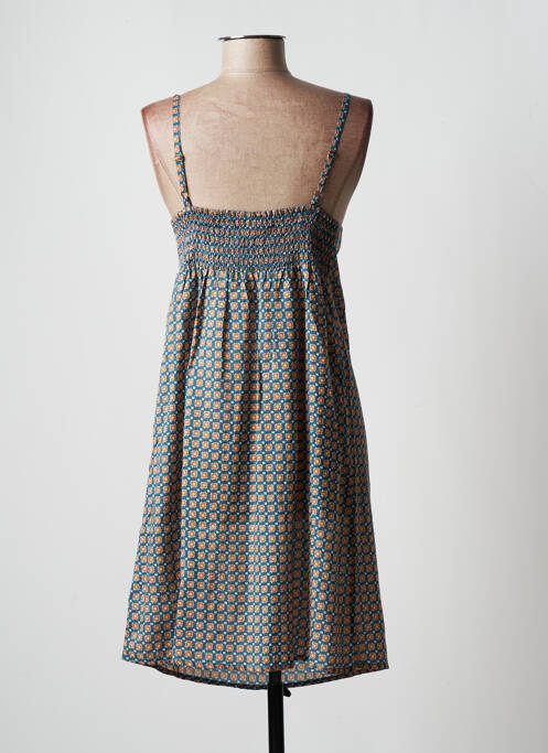 Robe mi-longue bleu BARANDI pour femme