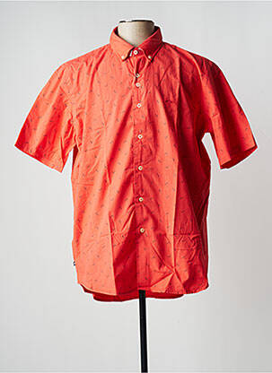 Chemise manches courtes orange DARIO BELTRAN pour homme