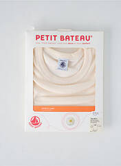 T-shirt beige PETIT BATEAU pour fille seconde vue