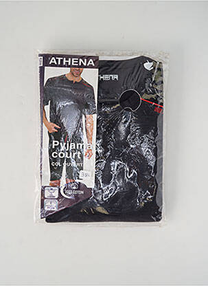 Pyjashort gris ATHENA pour homme