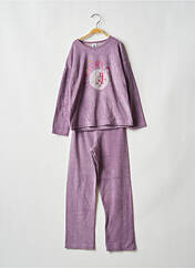 Pyjama violet PETIT BATEAU pour fille seconde vue