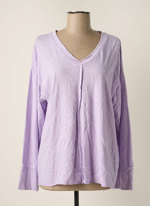 T-shirt violet WIYA pour femme