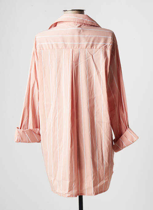 Chemisier poches poitrine manches longues rose WIYA femme