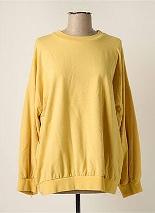 Sweat-shirt stretch manches longues jaune WIYA femme