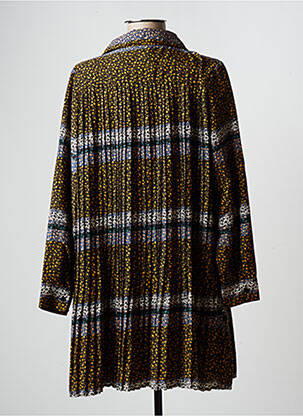 Robe courte coupe évasée manches longues noir WIYA femme