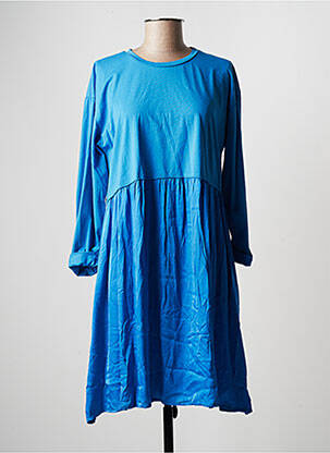 Robe mi-longue bleu WIYA pour femme