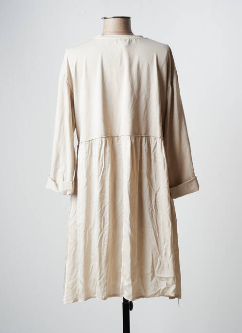 Robe mi-longue beige WIYA pour femme