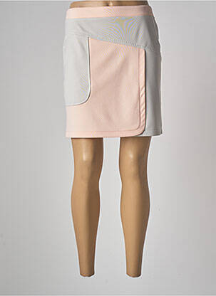 Jupe courte poches rose K'TENDANCES femme