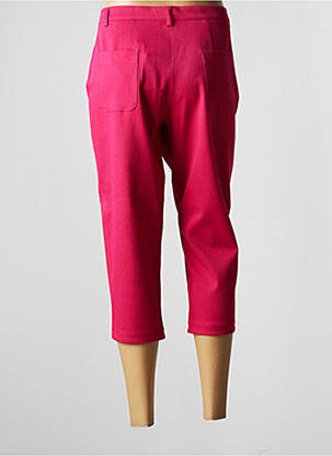 Pantacourt taille haute taille haute rose K'TENDANCES femme