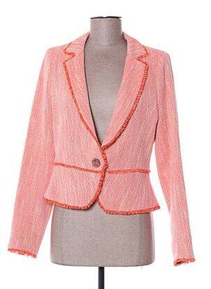 Veste casual col tailleur orange KARTING femme