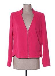 Veste casual coupe droite rose KARTING femme