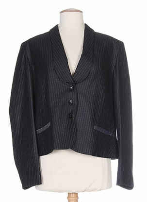 Veste casual epaulette noir KARTING femme