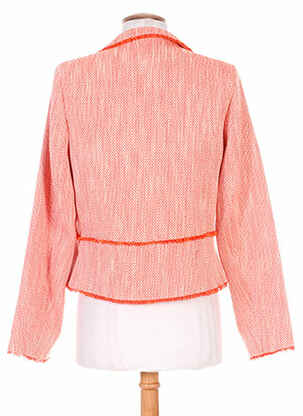 Veste casual col tailleur orange KARTING femme