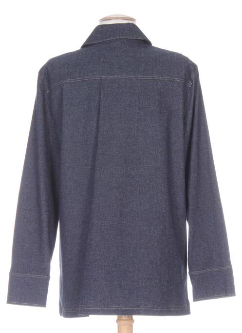 Chemisier coupe cintrée manches longues bleu KARTING femme
