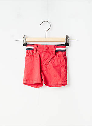 Short poches taille élastique rouge MARESE garçon