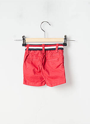 Short poches taille élastique rouge MARESE garçon