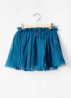 Jupe mi-longue finition bord franc bleu MARESE fille