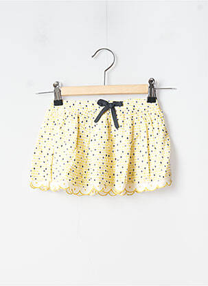 Jupe mi-longue broderie ruban jaune MARESE fille
