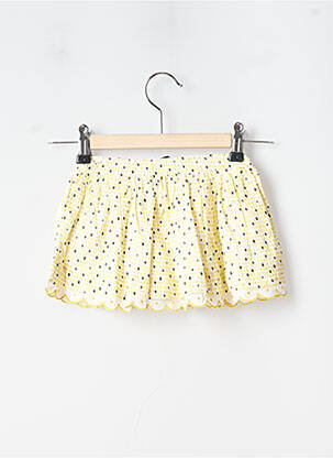 Jupe mi-longue broderie ruban jaune MARESE fille
