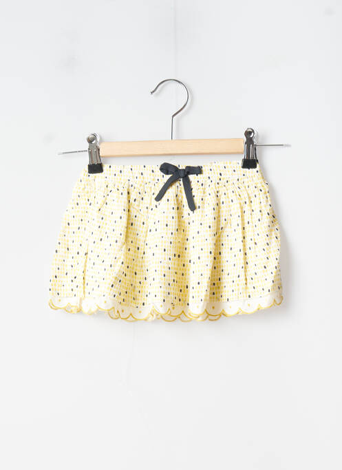 Jupe mi-longue broderie ruban jaune MARESE fille