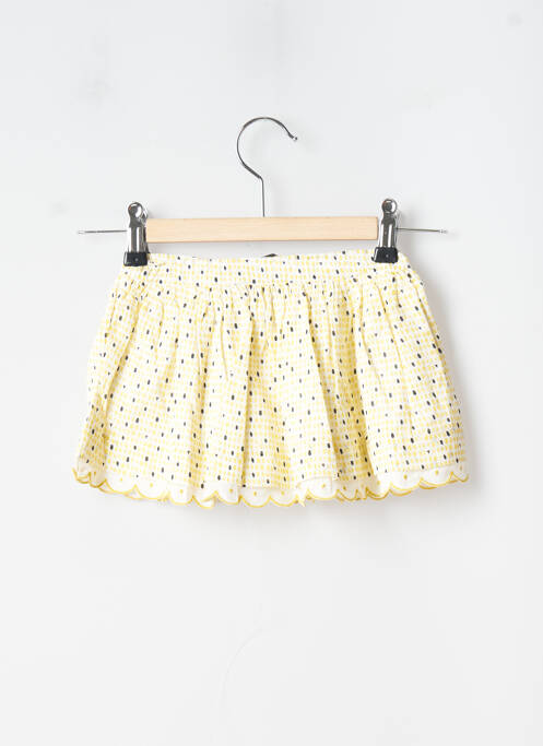 Jupe mi-longue broderie ruban jaune MARESE fille