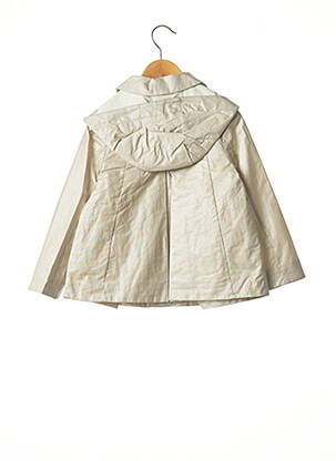 Parka tissage métallisé a capuche beige MARESE fille