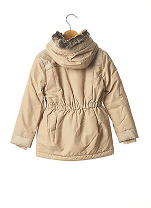 Manteau long coupe cintrée a capuche beige MARESE fille