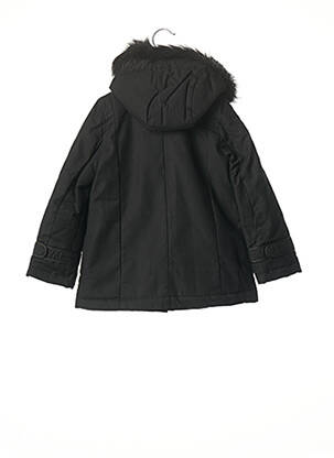Parka finition intérieure doublée a capuche noir MARESE fille