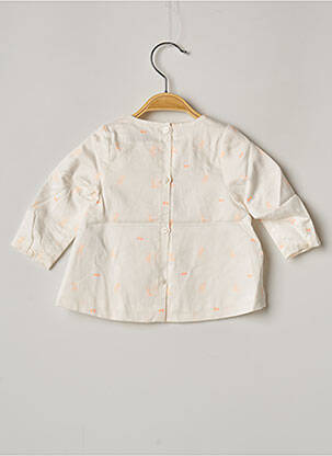 Blouse imprimé fantaisie manches longues blanc MARESE fille