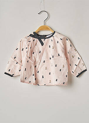 Blouse imprimé fantaisie manches longues rose MARESE fille