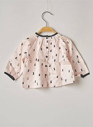 Blouse imprimé fantaisie manches longues rose MARESE fille