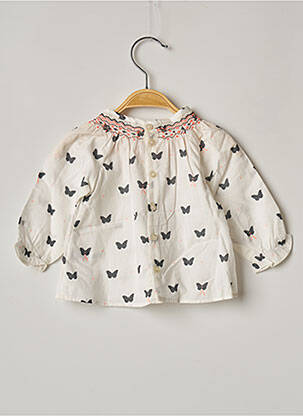 Blouse manches longues manches longues blanc MARESE fille