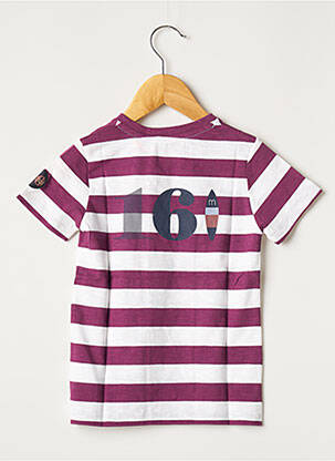 T-shirt tissage jersey manches courtes violet MARESE garçon