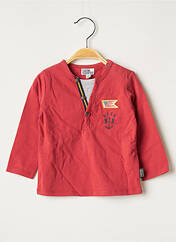 T-shirt rouge NANO & NANETTE pour garçon seconde vue