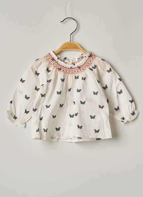 Blouse manches longues manches longues blanc MARESE fille