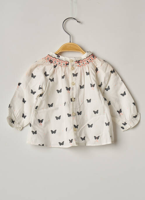 Blouse manches longues manches longues blanc MARESE fille