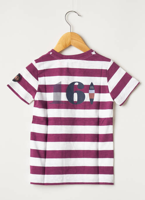 T-shirt tissage jersey manches courtes violet MARESE garcon