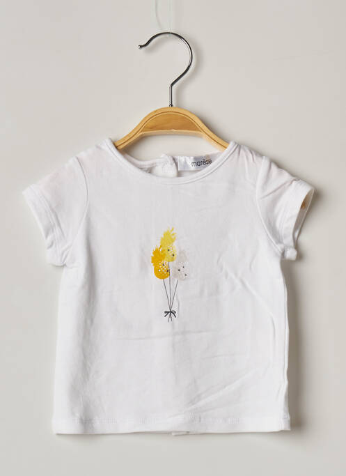T-shirt coupe droite manches courtes blanc MARESE fille