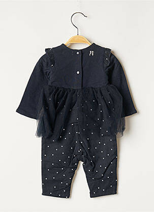 Combi-pantalon col rond manches longues bleu NANO & NANETTE fille