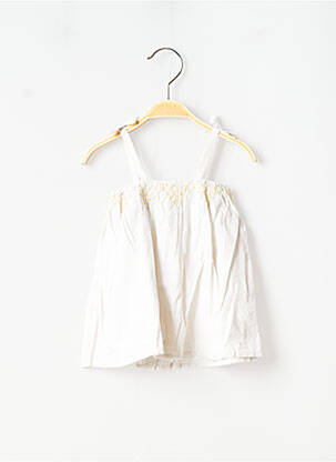 Robe mi-longue col carré fines bretelles gris MARESE fille
