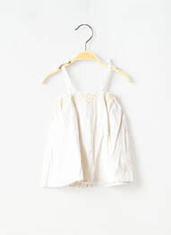 Robe mi-longue col carré fines bretelles gris MARESE fille
