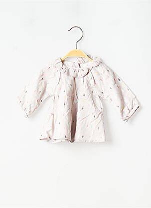 Robe mi-longue doublure manches longues gris MARESE fille