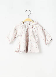 Robe mi-longue doublure manches longues gris MARESE fille