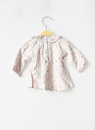 Robe mi-longue doublure manches longues gris MARESE fille