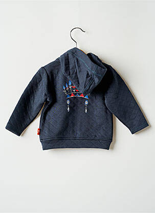 Veste casual col rond bleu NANO & NANETTE fille