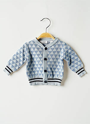Gilet manches longues maille fine bleu MARESE garçon