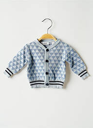 Gilet manches longues fermeture boutonnée sur le devant bleu MARESE garcon